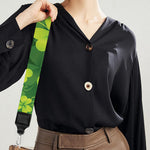 St. Patrick's Day Shamrock Pattern Print Bag Strap