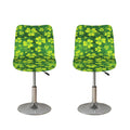 St. Patrick's Day Shamrock Pattern Print Bar Stool Covers