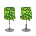 St. Patrick's Day Shamrock Pattern Print Bar Stool Covers