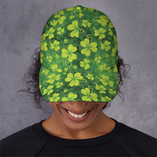 St. Patrick's Day Shamrock Pattern Print Baseball Cap
