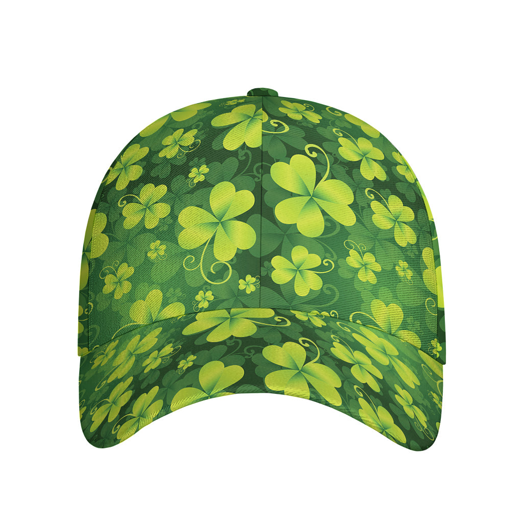 St. Patrick's Day Shamrock Pattern Print Baseball Cap
