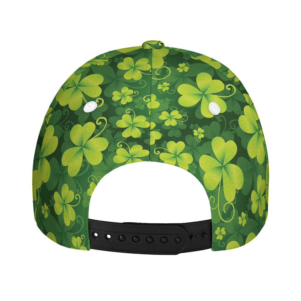 St. Patrick's Day Shamrock Pattern Print Baseball Cap
