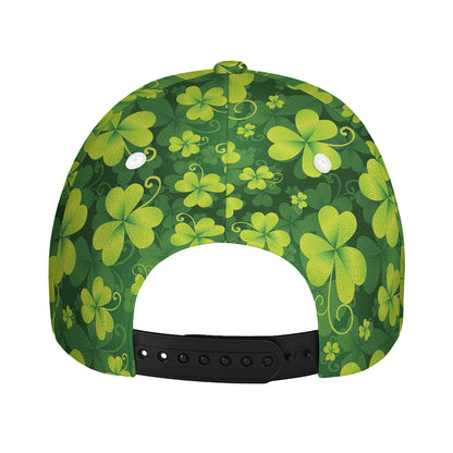 St. Patrick's Day Shamrock Pattern Print Baseball Cap