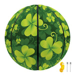 St. Patrick's Day Shamrock Pattern Print Basketball