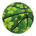 St. Patrick's Day Shamrock Pattern Print Basketball