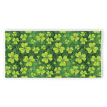 St. Patrick's Day Shamrock Pattern Print Beach Towel