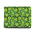 St. Patrick's Day Shamrock Pattern Print Bifold Wallet
