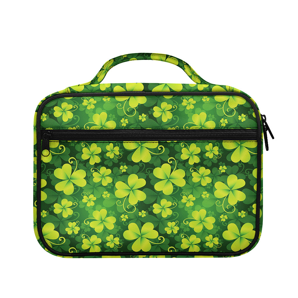 St. Patrick's Day Shamrock Pattern Print Briefcase Bible Bag