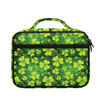 St. Patrick's Day Shamrock Pattern Print Briefcase Bible Bag