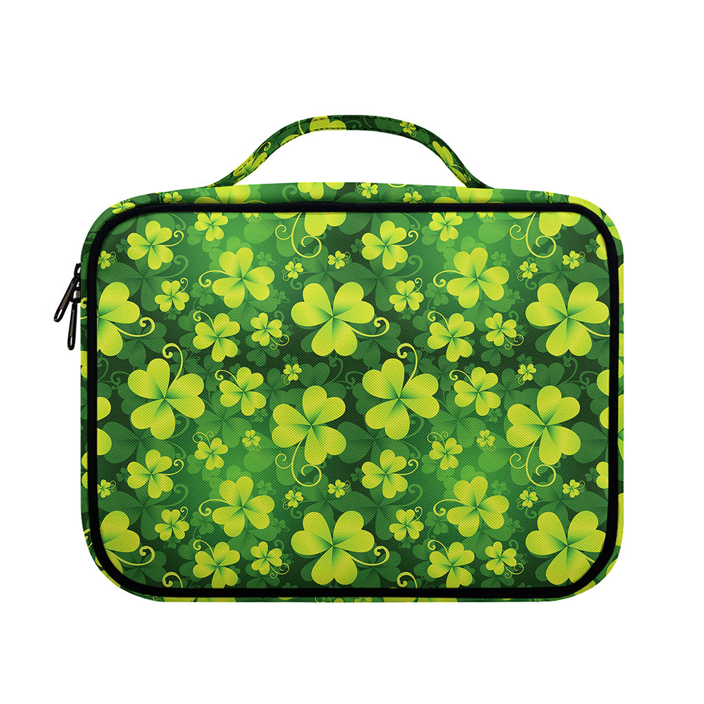 St. Patrick's Day Shamrock Pattern Print Briefcase Bible Bag