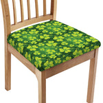 St. Patrick's Day Shamrock Pattern Print Chair Cushion Cover