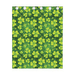 St. Patrick's Day Shamrock Pattern Print Curtain