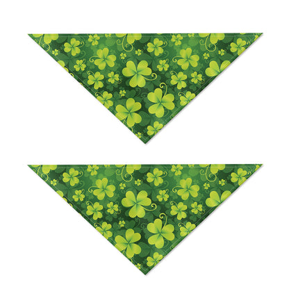 St. Patrick's Day Shamrock Pattern Print Dog Bandana