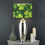St. Patrick's Day Shamrock Pattern Print Drum Lamp Shade