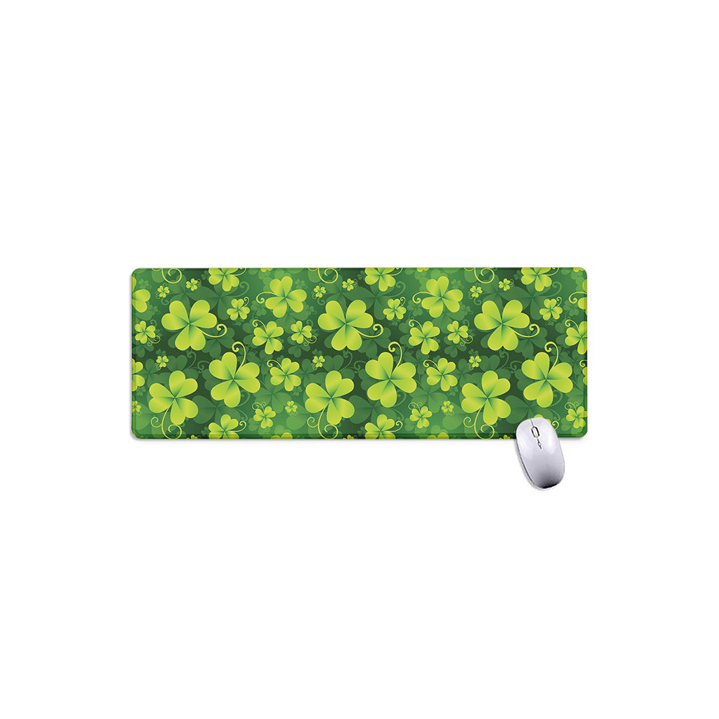 St. Patrick's Day Shamrock Pattern Print Extended Mouse Pad
