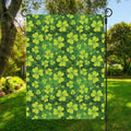 St. Patrick's Day Shamrock Pattern Print Garden Flag