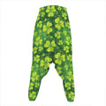 St. Patrick's Day Shamrock Pattern Print Hammer Pants