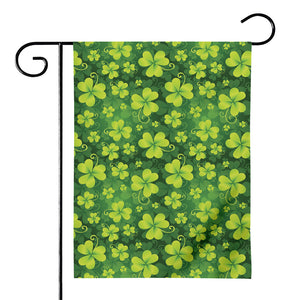 St. Patrick's Day Shamrock Pattern Print House Flag