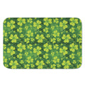 St. Patrick's Day Shamrock Pattern Print Indoor Door Mat