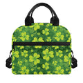 St. Patrick's Day Shamrock Pattern Print Insulated Lunch Bag
