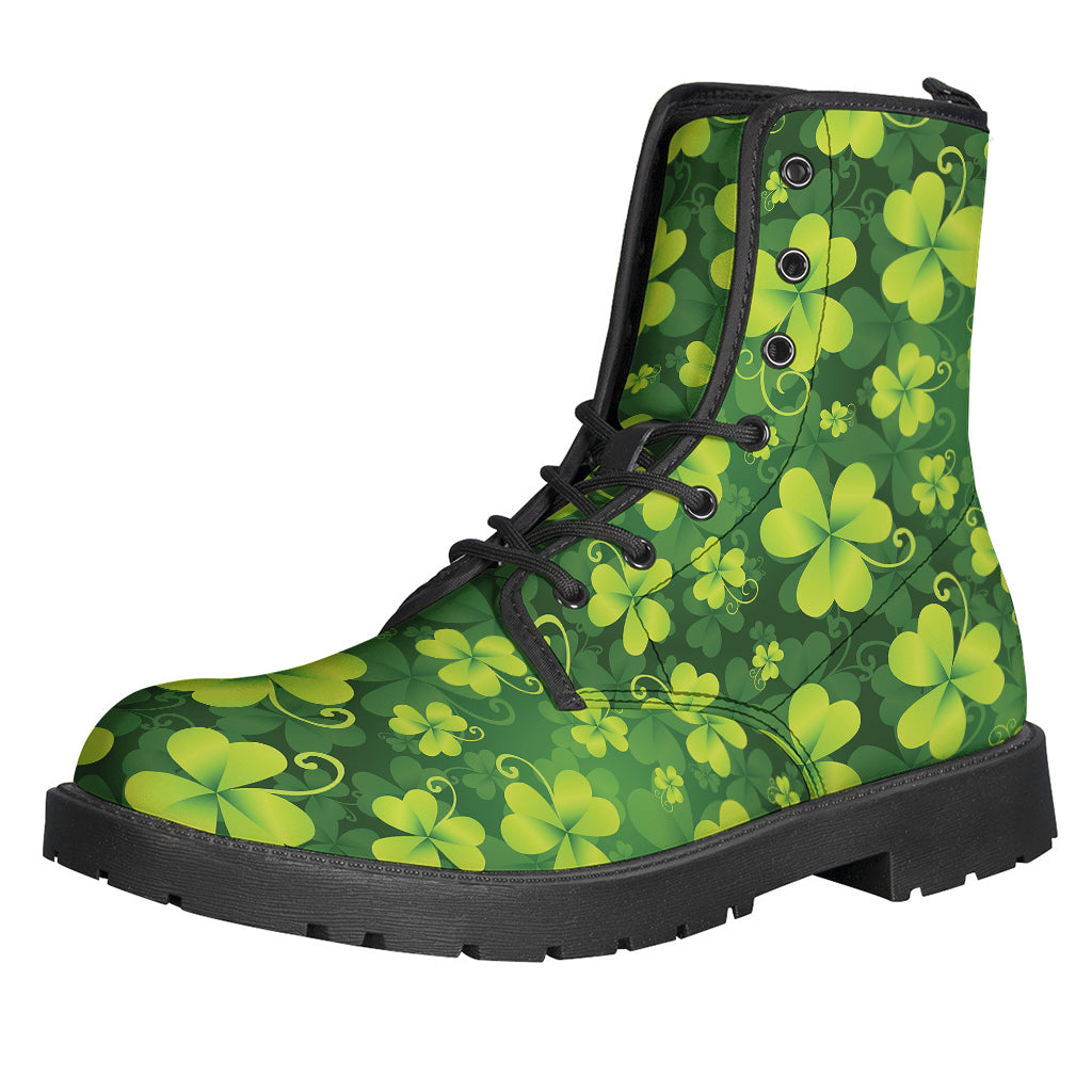 St. Patrick's Day Shamrock Pattern Print Backpack