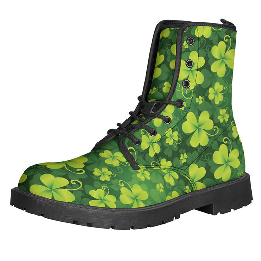 St. Patrick's Day Shamrock Pattern Print Backpack
