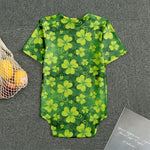 St. Patrick's Day Shamrock Pattern Print Men's Bodysuit