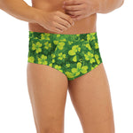 St. Patrick's Day Shamrock Pattern Print Men's Briefs