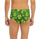 St. Patrick's Day Shamrock Pattern Print Men's Briefs