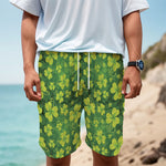 St. Patrick's Day Shamrock Pattern Print Men's Cargo Shorts