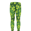 St. Patrick's Day Shamrock Pattern Print Men's Leggings