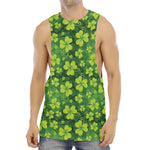 St. Patrick's Day Shamrock Pattern Print Men's Muscle Tank Top