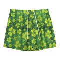 St. Patrick's Day Shamrock Pattern Print Mesh Shorts