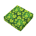 St. Patrick's Day Shamrock Pattern Print Outdoor Seat Cushion Cover