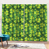 St. Patrick's Day Shamrock Pattern Print Pencil Pleat Curtains