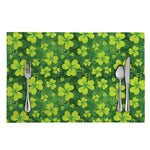 St. Patrick's Day Shamrock Pattern Print Placemat