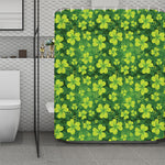 St. Patrick's Day Shamrock Pattern Print Polyester Shower Curtain