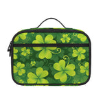St. Patrick's Day Shamrock Pattern Print Portable Lunch Bag