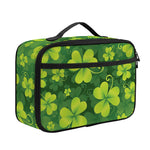 St. Patrick's Day Shamrock Pattern Print Portable Lunch Bag