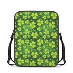 St. Patrick's Day Shamrock Pattern Print Rectangular Crossbody Bag