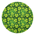 St. Patrick's Day Shamrock Pattern Print Round Blanket