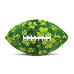 St. Patrick's Day Shamrock Pattern Print Rugby Ball