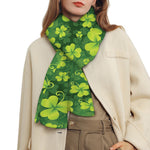 St. Patrick's Day Shamrock Pattern Print Scarf