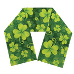 St. Patrick's Day Shamrock Pattern Print Scarf