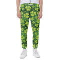St. Patrick's Day Shamrock Pattern Print Joggers