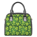 St. Patrick's Day Shamrock Pattern Print Shoulder Handbag