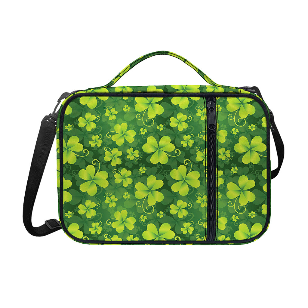 St. Patrick's Day Shamrock Pattern Print Shoulder Strap Bible Bag