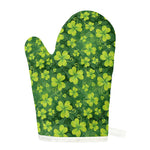 St. Patrick's Day Shamrock Pattern Print Single Oven Mitt