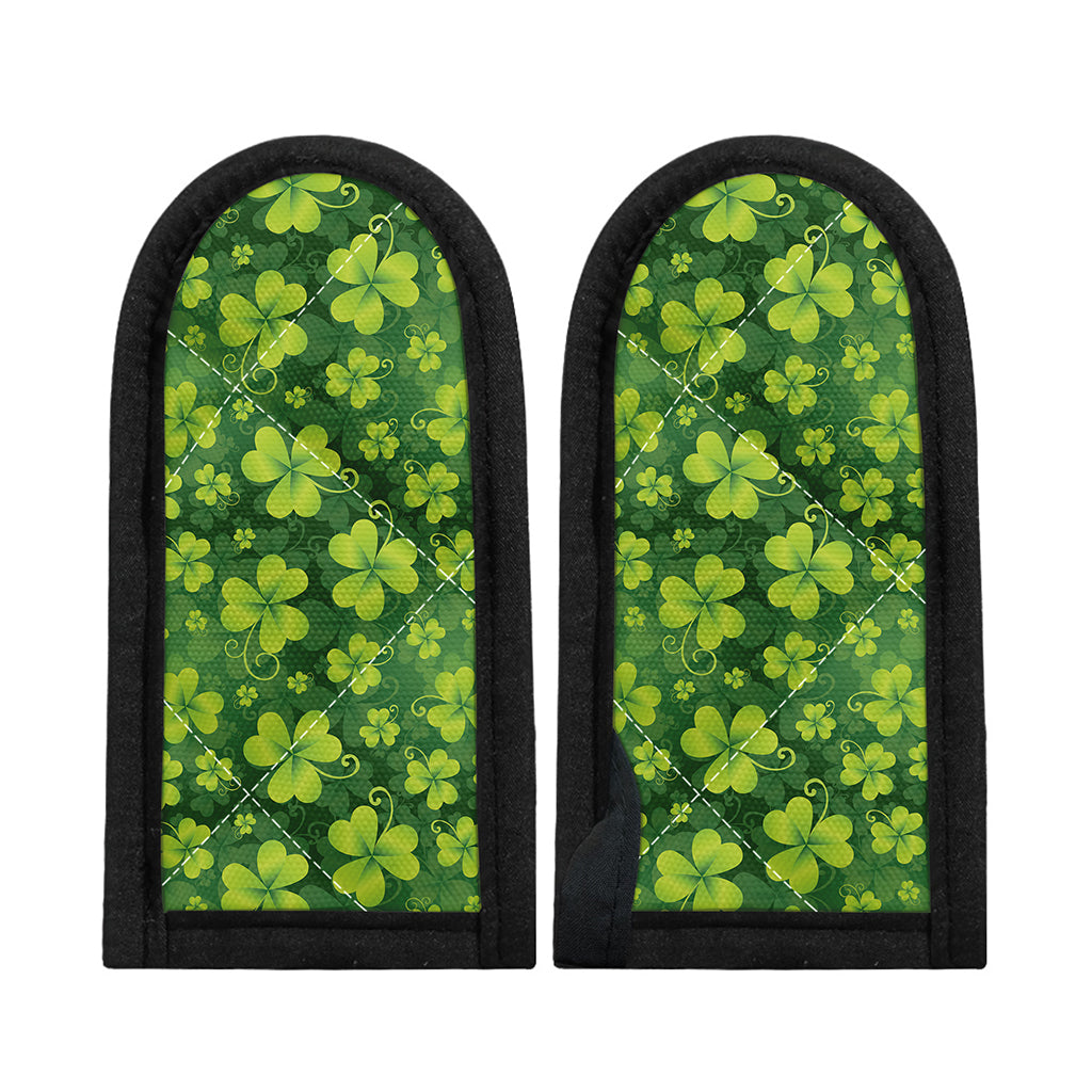St. Patrick's Day Shamrock Pattern Print Skillet Handle Cover