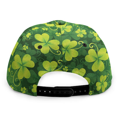 St. Patrick's Day Shamrock Pattern Print Snapback Cap